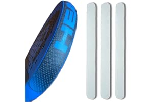 DROCODO 【Pack 3】 Protector Pala Padel Transparente, Resistente y Rugoso, Accesorios de pádel, Ligero y de fácil sustitución, 35mm x 370mm, Funda Pala Padel, Protección Esencial