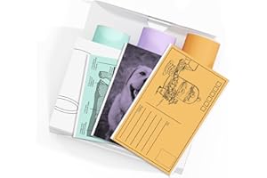 Phomemo Self Adhesive Thermal Paper - T02 Mini Printer Paper, Compatible with All Brands of M02L/M02X/T02 Sticker Printer, Colored Paper Rolls for DIY Creations and Printing Study Notes, 3 Rolls