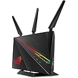 Asus GT-AC2900 ROG Rapture Gaming Router (Ai Mesh WLAN System, WiFi 5 AC2900, Aura Sync LED, VPN Fusion, Geforce Now, 4x Giga