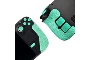 Luck&Link Controller-Griff für Steam Deck,Textured Skin Kit,für Steam Deck rutschfest, schweißabsorbierend Controller Griffe, Tasten (Normal-Mintgrün)