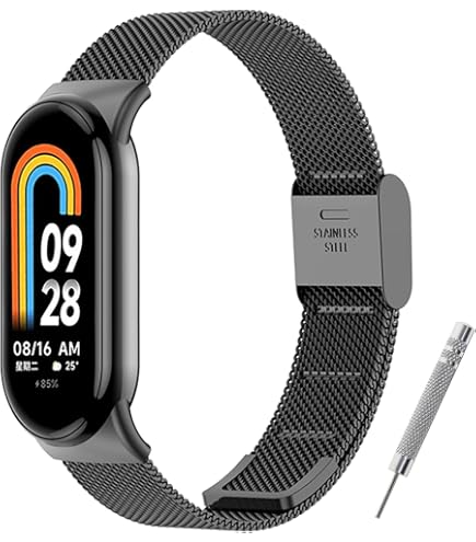 Metall Armband Für Xiaomi Mi Band 7 – Edelstahl, Verstellbar, Quick-Release, Inkl. Werkzeug