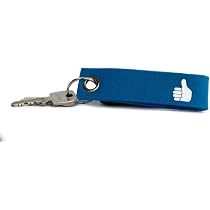 Immi Filz Schlüsselanhänger In Gelb/Sonne – Dicker Wollfilz, Dankes-Geschenk (30x120mm Inkl. Ring)
