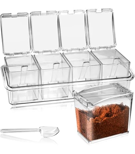 BarUp Bar Garneerunit met 6 Bakjes - Cocktail Ingrediëntenbak - 48x15x(H)10cm