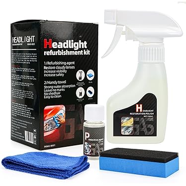 Scheinwerfer Politur Set - Reinigt Vergilbte Autoscheinwerfer