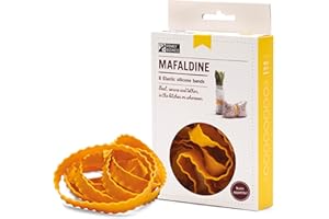 Monkey Business Mafaldine Pasta-Design - Fasce elastiche super resistenti per la cucina o in viaggio (Mafaldine, set da 8) (set da 8)