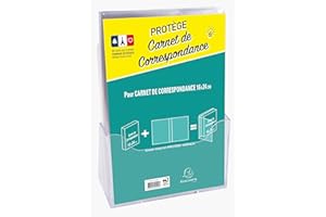 Exacompta - 24493E - Protège carnet de correspondance - 16 x 24 cm