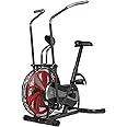 SportPlus Air Bike con resistenza all'aria, opzionale compatibilità con l'app, cyclette per HIIT, fitness bike, display illum