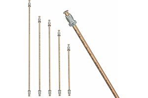 AUPROTEC Tubo di Freno Ø 4,75 mm Rame-Nickel assemblato Svasatura Doppio E Tubi di Cupronickel DIN 74 234 per impianto frenato Tubazione dei Freni 150mm - 3050mm selezione: Lunghezza 1450 mm