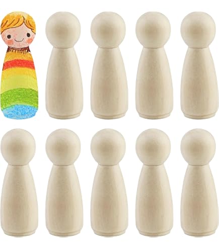 Set De 15 Setas De Madera Para Pintar - Figuras En Miniatura, Decoración Para Tartas, Jardín De Hadas O Manualidades