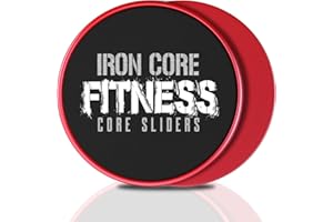 Juego de 2 discos deslizantes para entrenamiento de Iron Core Fitness, compatibles con cualquier superficie