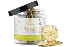 Biocal® - Fette di Lime disidratato per gin tonic e cocktail - 50g