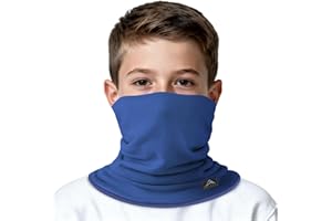 GXCROR Écharpe tube d'hiver pour enfants, tube en polaire réversible, masque facial coupe-vent, chauffe-cou chaud