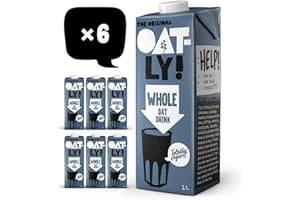 Oatly Whole Oat Drink 1 Litre (Pack of 6)
