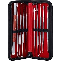 Outils Argile Kit 12 Outils Sculpture Cire Coolty - Double Extrémité Acier Inoxydable Pour Modelage Et Détail Spatules Cire Argile