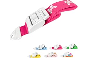 ROLSELEY Qualität Medizinischer Venenstauer mit Schnellverschlussschnalle und Latexfreiem Polyester-Gummiband für Krankenschwester, Hebamme, Rettungssanitäter, Phlebotomiker (ROSA SCHMETTERLING)