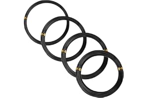 TYSM-CC Fil de Bonsaï Anodisé 4 Tailles (0.6mm-2.5mm) avec 2 Couleurs - Kit Professionnel pour Sculpture Précisé des Arbres Miniatures | Résistant à la Corrosion | Jardinage d'Intérieur/Extérieur