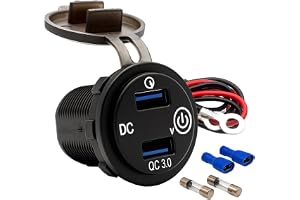 Offgridtec billaddare adapter dubbelt USB-uttag 12 V/24 V, 2 x USB-A (18 W)