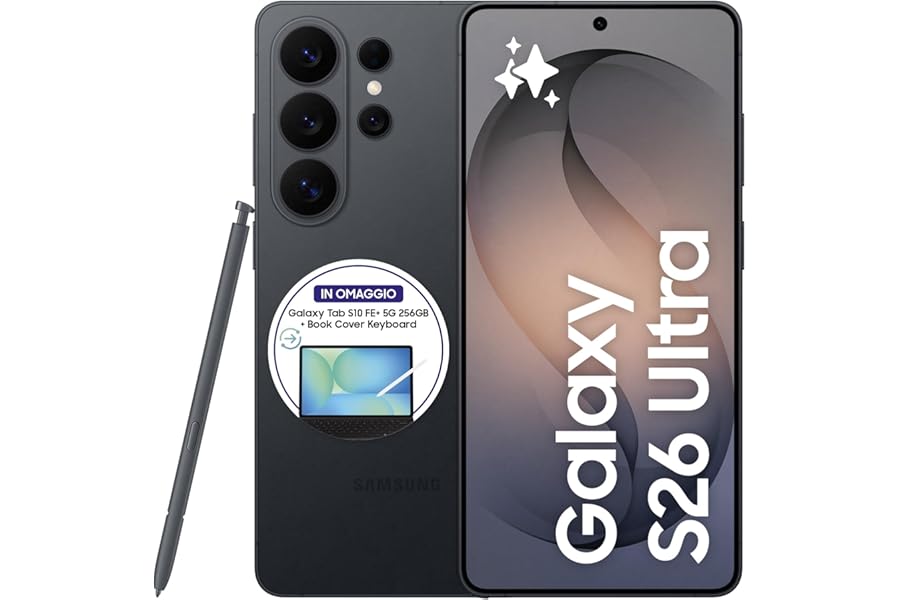Samsung Galaxy S26 Ultra AI Smartphone, 512GB, 3 years Warranty, Integrated Privacy Display, Powerful Processor, Photo Assistant, 200 MP Camera, 5000 mAh, Black