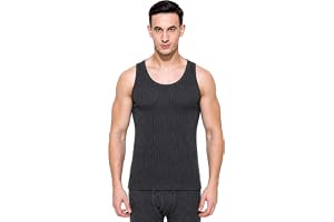 BODYCARE Men's Slim Fit Thermal Tops 76% COTTON 24% POLYSTER Round Neck Sleeveless