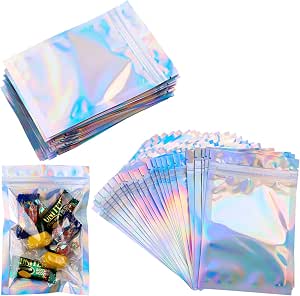 QQ Studio Mylar-Beutel – 100 Stück, 8x12 Cm, Metallisch Dunkelblau, Hitzeversiegelbar