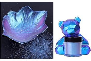 LAOSEP PHILSP Polvere di mica per cambiare colore camaleonte, polvere di mica per resina epossidica polvere di pigmento perlato per la pittura di sapone Slime Multi Color Chameleon Powders 9