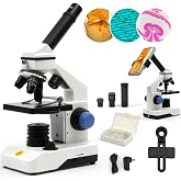 SWIFT SS121 100X-2000X Microscope for Kids Students Adults, with Phone Adapter, Powerful Microscopes for School Lab, Biologic