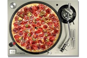 IDYD Pizza Vinyl DJ Turntable Slipmats/slipmat/slip mats 12" or 7" (12")