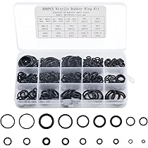 ANVINKU O-Ring Sortiment 450 Teile - 24 Größen Nitril Gummidichtungen Für Reparaturen