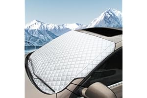 Corpower Protector de Parabrisas, Protector para Parabrisas Cubierta para Parabrisas de Coche, Protege de Hielo, Nieve, Rayos UV, Sol y Lluvia, Cubierta Plegable contra el Sol 145 x 95 cm