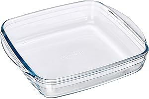 ARCUISINE Ô Cuisine Plat à rôtir carré en Verre Borosilicate 22 x 22 cm