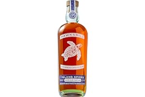 HAWKSBILL RUM Hawksbill Caribbean Spiced Rum, Sustainable Dark Liquor Supporting Endangered Sea Turtles, Eco Conscious Traditional Caribbean Rum Spirit for Cocktails, 37.5% Alcohol Drink, 70cl