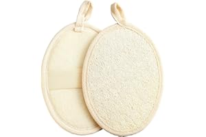 LEMLIN Set de 2 Eponges & Eponge de Douche - Eponge de Bain, Eponge Loofah, Eponge à Gommage Corporel, Eponge de Douche
