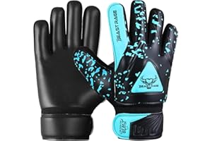 BEAST RAGE Gants de Gardien de But pour Enfants,Gants de Gardien de But pour Enfants avec Double Support de Poignet