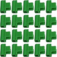 20 Stück Rohrschellen Gewächshaus Folie Reihenabdeckung Netz Tunnel Hoop Clips Befestigungsfolie Clip Gartenbedarf…