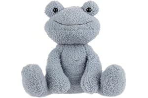 Apricot Lamb Przytulanka żaba 23 cm – pluszowa zabawka, pluszowa zabawka dla dzieci i niemowląt – puszysta maskotka do zabawy, kolekcjonowania i przytulania – przytulne przytulanka – niebieska żaba