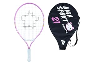 AMA SPORT - Junior Tennis Racket: Toddlers and Children Aged 2 to 12 – Boys and Girls with Nylon Shoulder Bag - Ergonomic - Lightweight - Learning