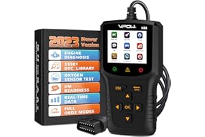 VPOW OBD2 Auto Diagnosi OBD Italiano: Scanner OBD EOBD Diagnostica per BMW Mercedes Tutti i Veicoli- Strumento Professionale di Lettura dei Codici Diagnosi OBDII per Monitorare la Spia del Motore Nero