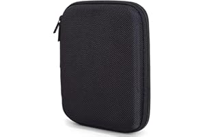 AAA PRODUCTS Protective Carrying Case for 2.5" Portable External Hard Disk Drive/SSD - For Western Digital/WD/Seagate/Sandisk/Toshiba/Samsung/LaCie - Space for Memory Cards and USB cable - Detachable Hand Strap