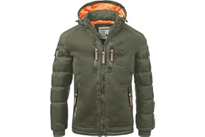 GEOGRAPHICAL_UD Geographical Norway IMS Production Chaqueta acolchada de invierno para hombre, con capucha, forrada y cálida, anorak de exterior, para esquí y snowboard, para invierno y otoño, tallas S-7XL
