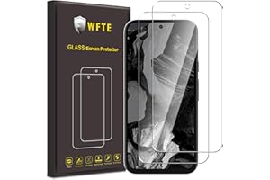 WFTE [2-Pack Protector de Pantalla para Google Pixel 8a,9H Dureza,Huellas Dactilares Libre,Sin Burbujas,Cristal Templado Protector de Pantalla Google Pixel 8a