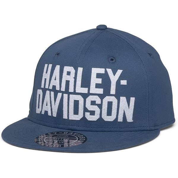Harley-Davidson Berretto da baseball H-D sfilacciato monogramma a spillo da donna, ali d'argento, nero, Taglia unica : Harley-Davidson
