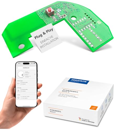 HEKATRON GENIUS PLUS smoke alarm incl. adhesive pad. New. £22.80 - UK