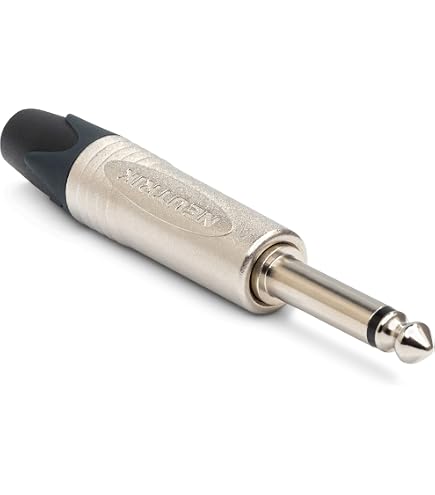 Connecteur Jack Neutrik NP2RX 6.3mm Coudé - 2 Pôles, Mono, Faible Bruit, Nickel