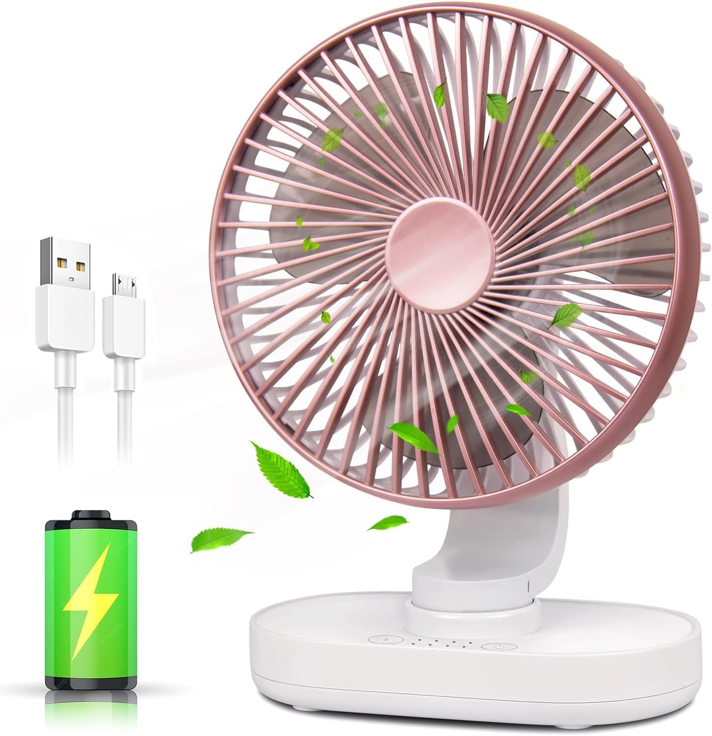 TEKCOOL 4000mAh Rechargeable Desk Fan: A Quiet and Portable USB Fan