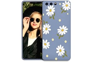 POUHYE Funda para Huawei P10 Carcasa, Suave Delgado de Silicona TPU Cubierta Protectora con Protección de la Cámara, Resistente a Prueba de Golpes Case para Huawei P10 Azul Claro