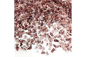G&S HOMEDEKO 425g Crushed Glass Broken Glass Chips 3-8mm for Resin Arts,DIY Crafts,Vase Filler, Candle Holder Stones, Terrarium Succulent Decor, Epoxy Craft Material,Purple