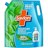 Savlon Moisture Shield Germ Protection Liquid Handwash Refill Pouch, 1.3L | For Soft Moisturized Hands