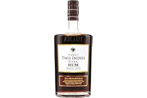 AMRUT - Two Indies Dark Rum - 42,8% Alcool - Origine : Inde - Notes de Fruits Noirs & Réglisse - A déguster pur ou en cocktail - 70 cl