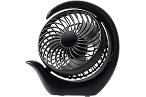 AceMining Ventilador de batería recargable con 3 velocidades, viento fuerte, larga duración de la batería, silencioso ventilador de escritorio USB pequeño ventilador portátil Ventilador de escritorio