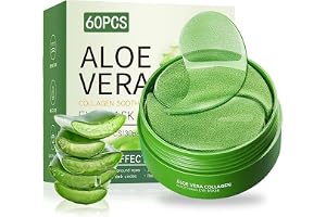 Under ögonplåster 60st, Aloe Vera ögonmasker för puffiga ögon | Under ögonmasker, Mörka cirklar under ögonbehandling kvinnor, Förbättra under ögonväskor, Fina linjer och rynkor